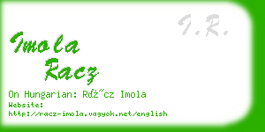 imola racz business card